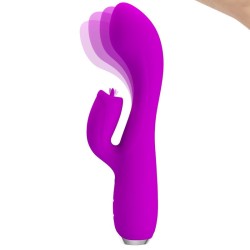 PRETTY LOVE - GLORIA VIBRADOR CONEJO RECARGABLE-IMPERMEABLE MORADO PRETTY LOVE C-TYPE 2