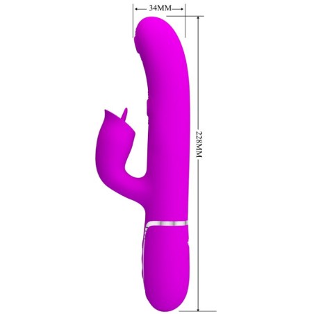 PRETTY LOVE - VIBRADOR RABBIT CON LICKING FUCSIA PRETTY LOVE FLIRTATION