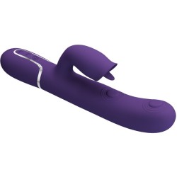 PRETTY LOVE - VIBRADOR RABBIT CON LICKING MORADO PRETTY LOVE FLIRTATION