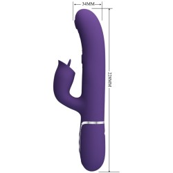 PRETTY LOVE - VIBRADOR RABBIT CON LICKING MORADO PRETTY LOVE FLIRTATION 2