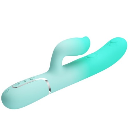 PRETTY LOVE - GIGI VIBRADOR RABBIT MULTIFUNCIÓN VERDE AGUA PRETTY LOVE FLIRTATION