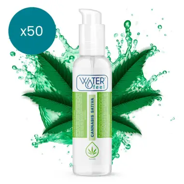 WATERFEEL - LUBRICANTE CANNABIS 150 ML PACK 50 UDS