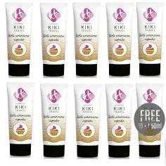 KIKÍ TRAVEL - GEL DESLIZANTE SABOR A TARTA AMERICANA CUPCAKE 50 ML 10 + 1 GRATIS