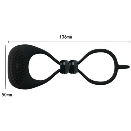 PRETTY LOVE - ANILLO DOBLE PARA PENE Y TESTÍCULOS PRETTY LOVE MALE