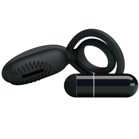 PRETTY LOVE - ESTHER ANILLO VIBRADOR CON ESTIMULADOR PRETTY LOVE MALE