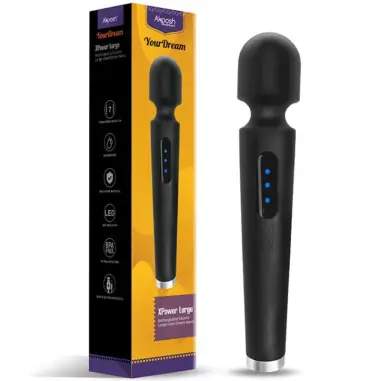 X Power Large Masajeador & Vibrador 7 Vibraciones Negro